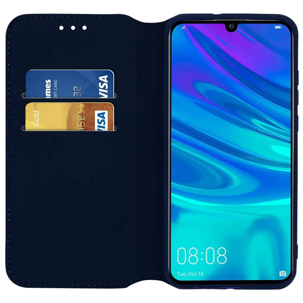 Cover Blu Scuro Huawei P Smart 2019 / Honor 10 Lite - Protezione Ecopelle - 2