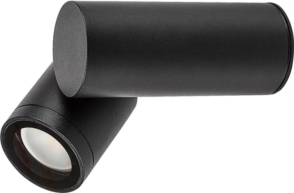 Applique Esterno Rabalux 77110 Enol Nero IP44 Faretto Regolabile GU10