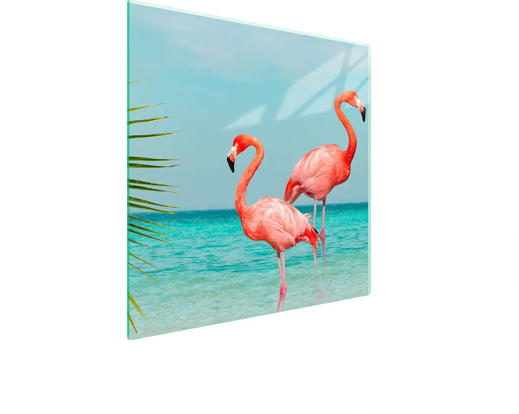 Piastra Vetro Protezione Stufa 50x52 Flamingo | Resistente 250°C