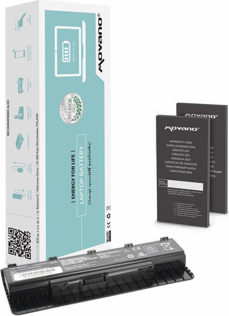 Movano Ersatzakku A32N1405 für Asus G551/N551 Produktbild 