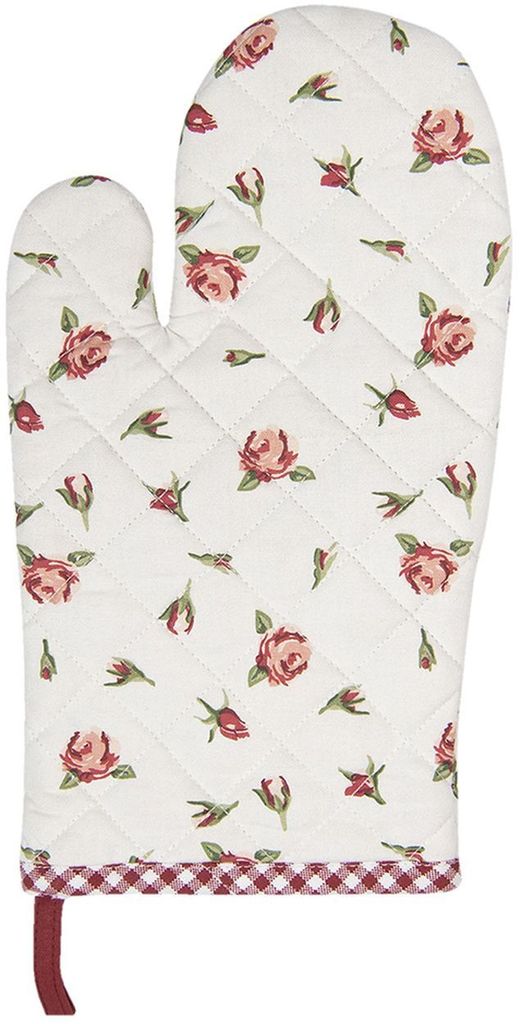 Clayre & Eef Küchenhandtuch ROR44 mit Blumenmuster, rot, 16 Produktbild 