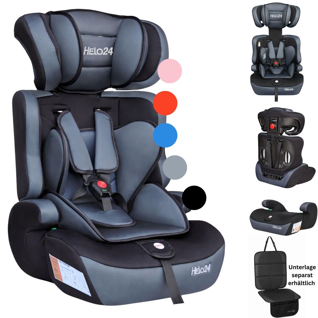 Kindersitz Autokindersitz Autositz mitwachsend 76–150cm ECE R129 HDPE K1 Classic Anthrazit