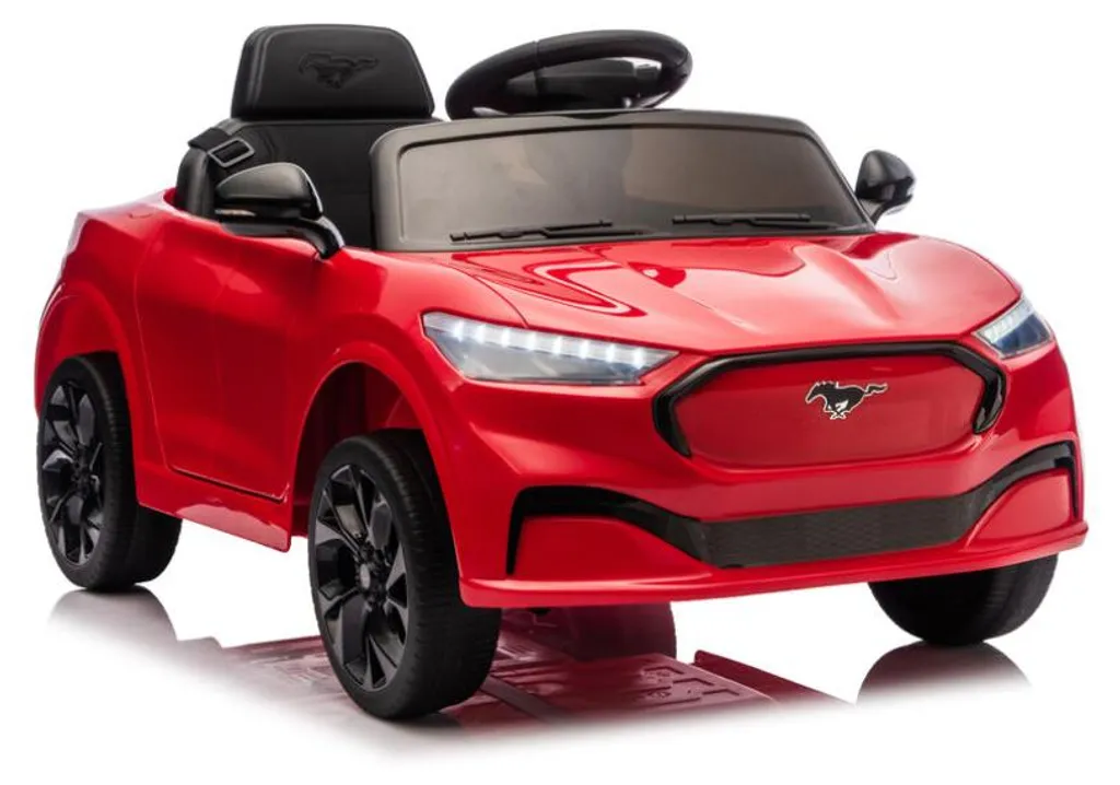 Jouet de Plein Air Ford Mustang Mach-E Rouge 24V pour Enfants de 3 à 6 Ans