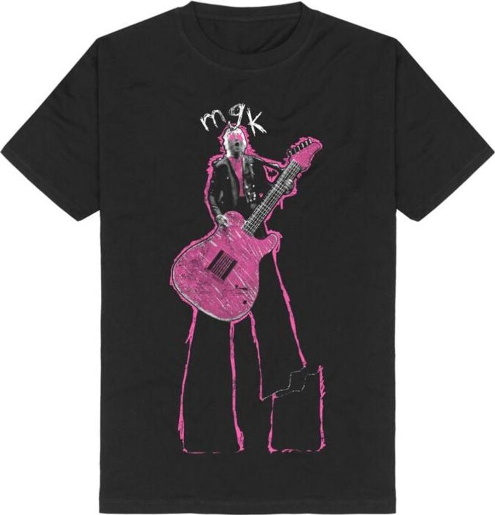 mgk (Machine Gun Kelly) T-Shirt Herren Papercuts Sketch schwarz XL