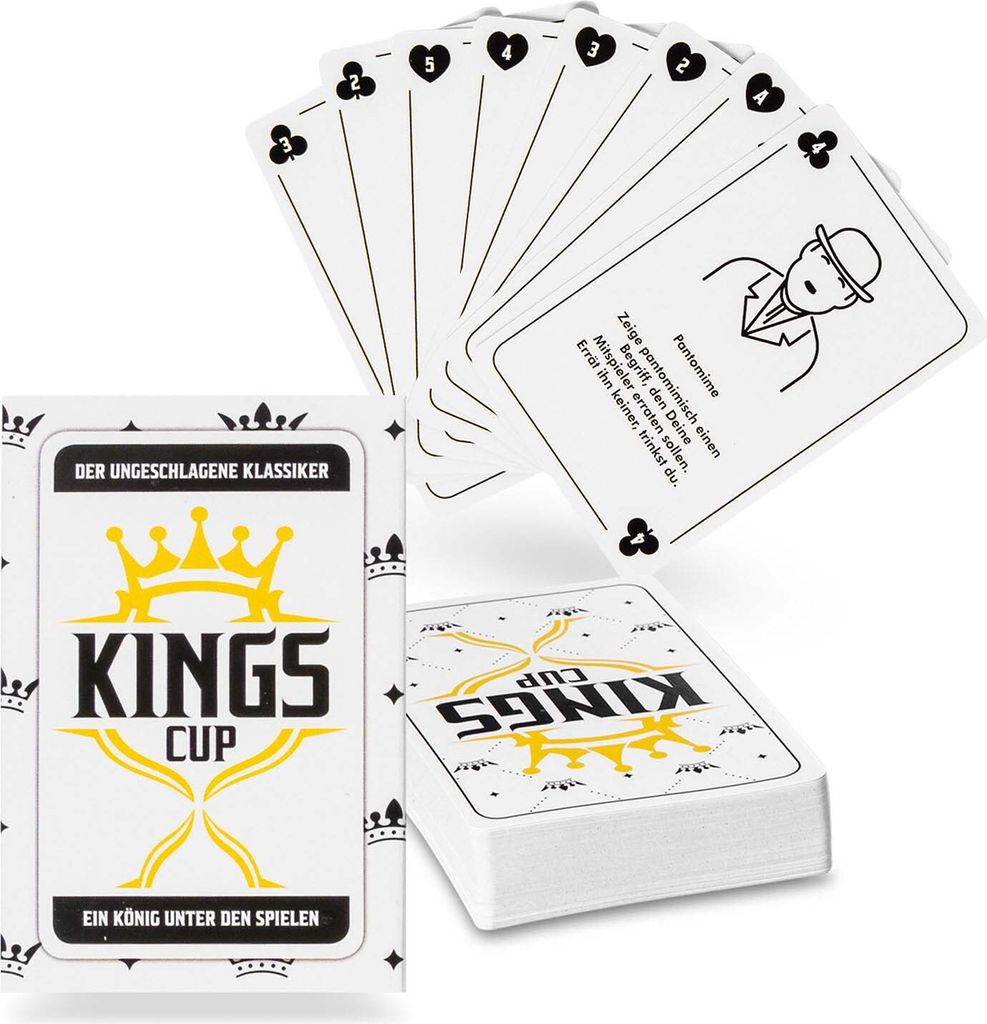 Kings Cup Das Original Trinkspiel Kartenspiel für Produktbild 