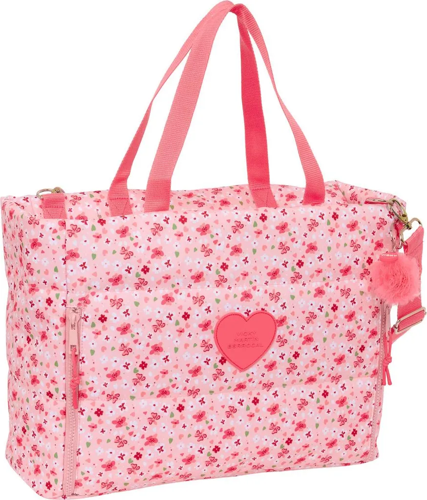 Sacoche informatique 14.1'' et sac à dos Safta VMB In Bloom rose pour enfant