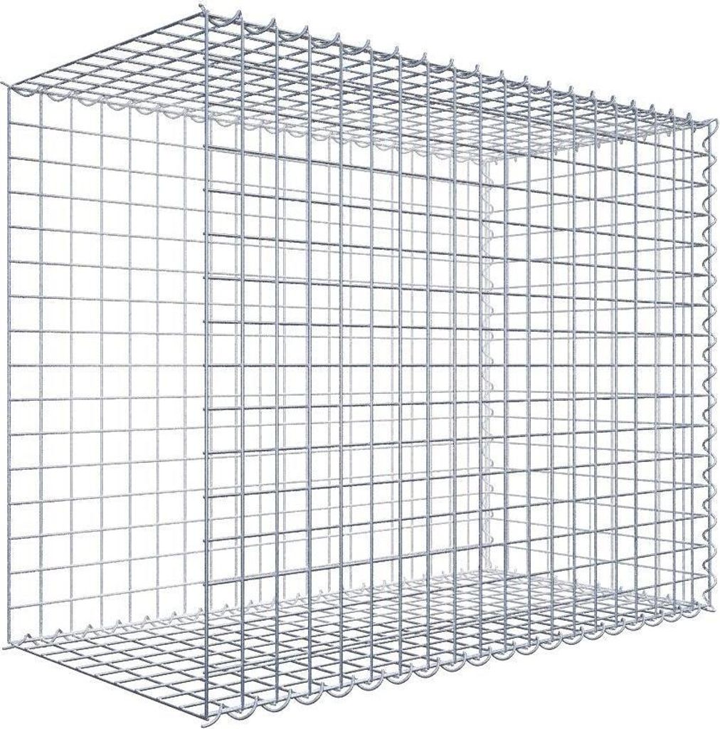 Anbaugabione Typ 2 100 cm x 80 cm x 50 cm (L x H x T), Maschenweite 5 cm x 5 cm, Spirale