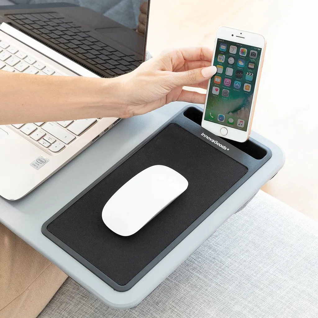 Bureau de Lit pour PC Portable Deskion XL avec Coussin à Mémoire Forme - 4