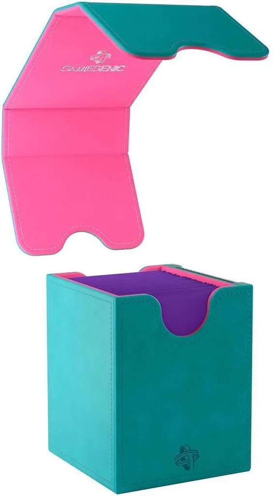 Boîte de Deck Squire PLUS 100 XL TealPink - Étui de Protection de Cartes