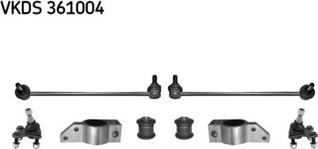 SKF VKDS361004 Reparatursatz, Querlenker OE kompatibel mit Octavia, Golf Plus, A3 8P, Altea, Altea XL, Leon, Golf V, Golf VI, Jetta, Touran