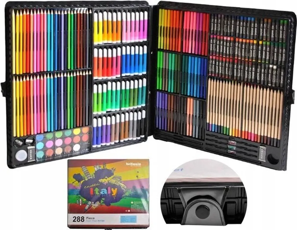 Verk 18228 Set grande in valigetta per piccoli pittori 288 pz