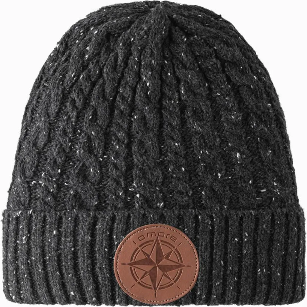 Cappello da uomo Ombre con toppa rotonda in rilievo grafite