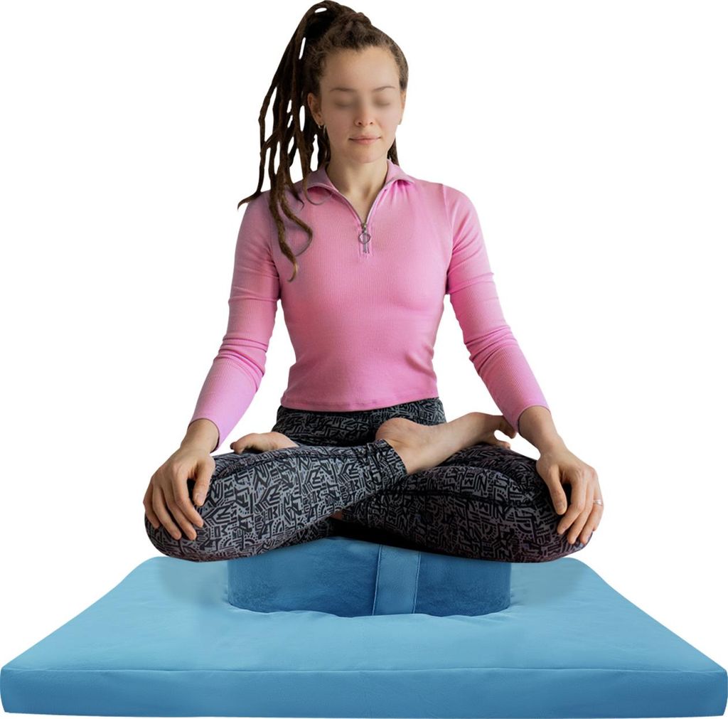 Meditation Kissen, Meditation Kissen Set, Home Meditation Kissen Set, Freizeit Entspannung, Blau