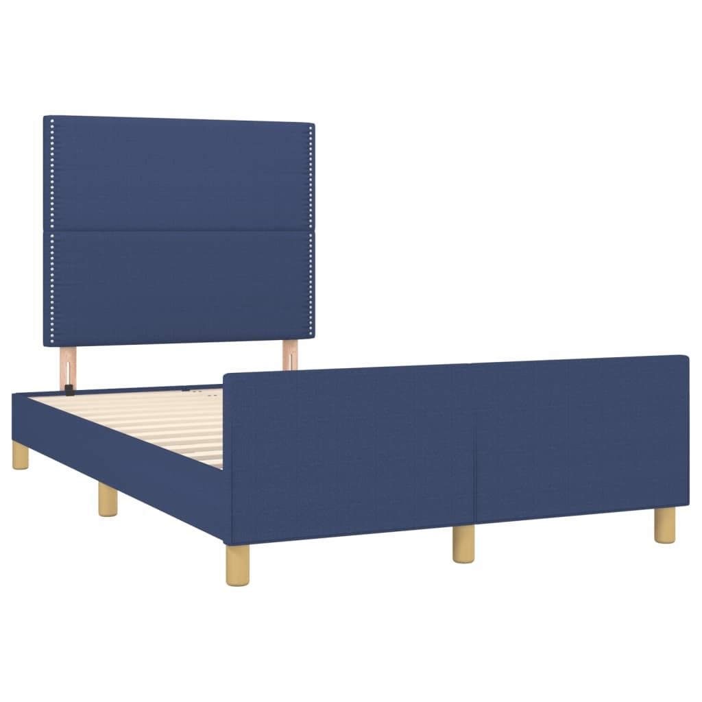 "im Sonderangebot"Bettgestell/Doppelbett ️Hochwertiges - Polsterbett Erwachsene/r /Kind - ohne Matratze - Blau 120x190cm Stoff - Klassische Bette...