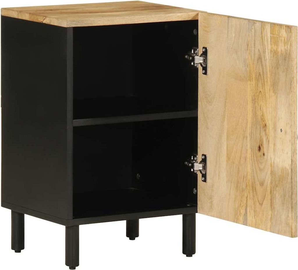 vidaXL Badschrank 38x33,5x58 cm Massivholz Mango