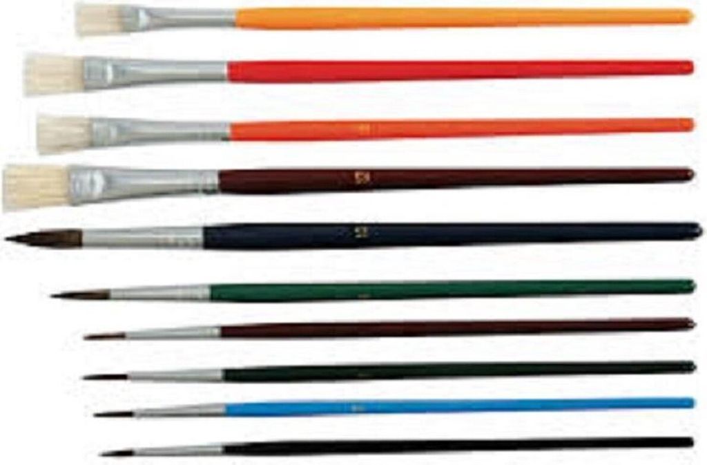 Pinselset Schule 10Tlg Sty 35065 6Haar 4Borstenpinsel Produktbild 