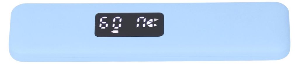 A light blue rectangular object with a black digital display showing "60 Hz".