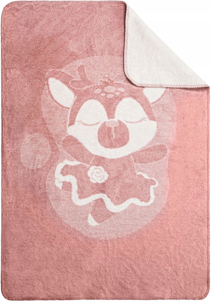 Children's Pink Rose Bed Block 100X150