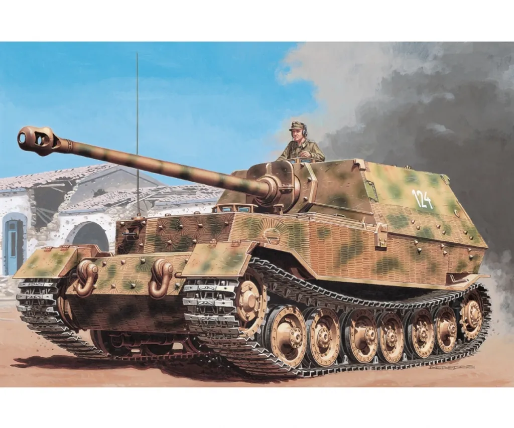 Italeri 1:72 Sd. Kfz. 184 Elefant - Maquette Char Allemand de Combat