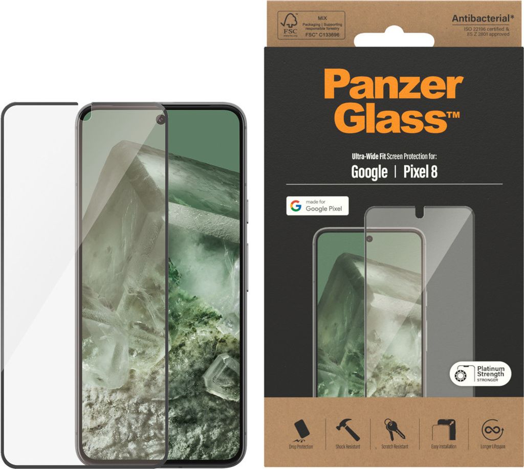 Displayschutz für Google Pixel 8, Ultra-Wide Fit (4779)