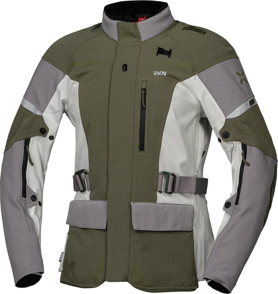 iXS Damen Venture-STX 1.0 Laminatjacke hellgrau-oliv D2XL (Women)