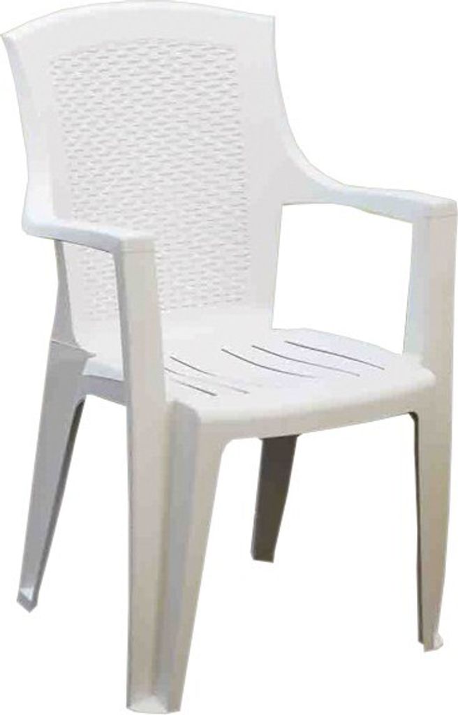 PROGARDEN 87100 Stapelsessel Eden, weiß