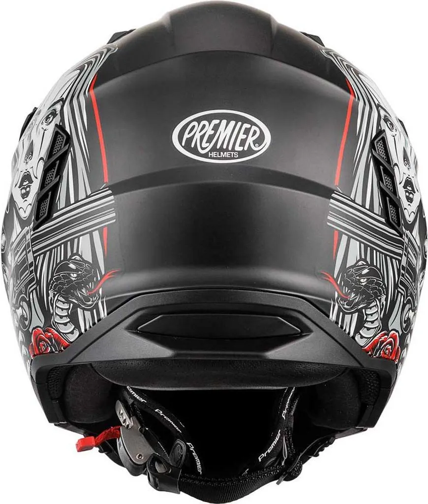 Casque modulable de moto Premier 25 Subverter pliable taille M - 10