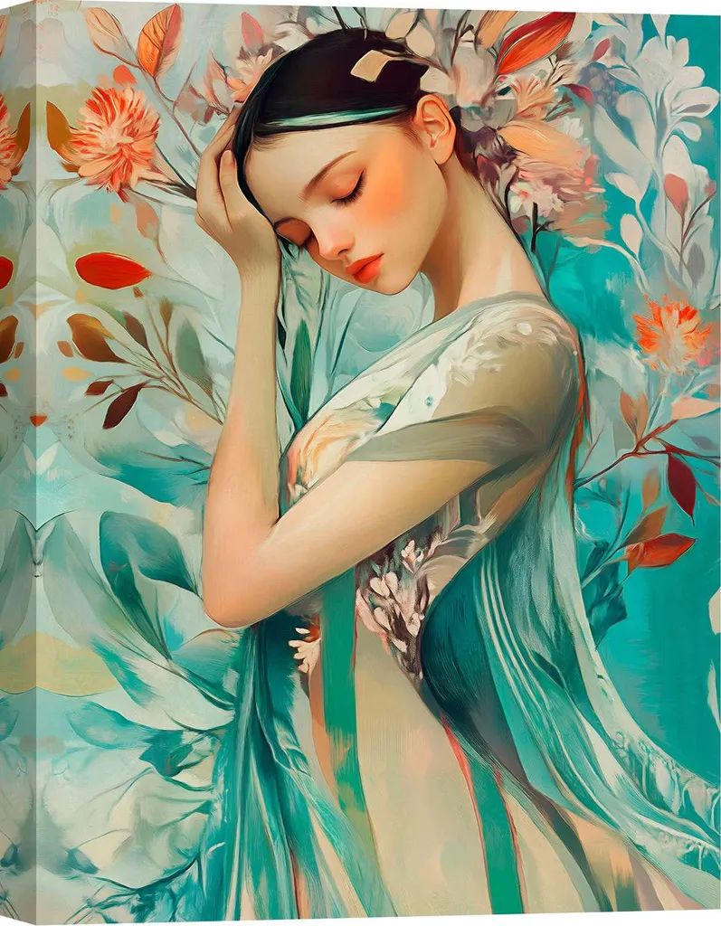 Décoration murale moderne - Grande toile imprimée Fairy IV 100x70 cm