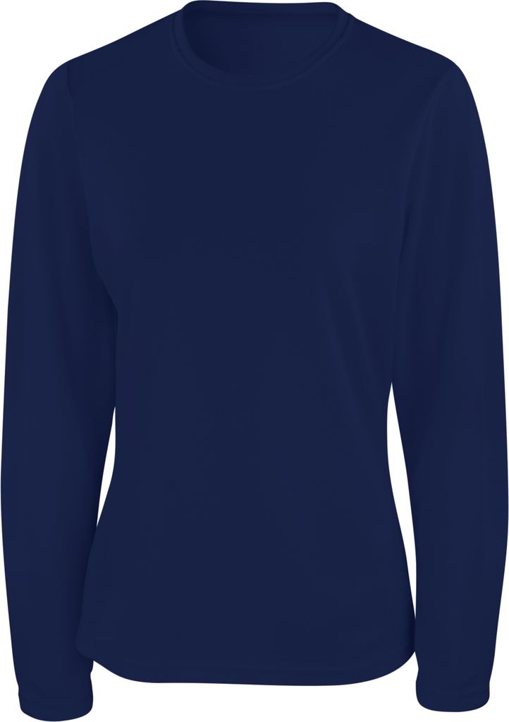 Spiro Damen Sport T-Shirt Langarm Performance RW1492 (XS) (Marineblau)