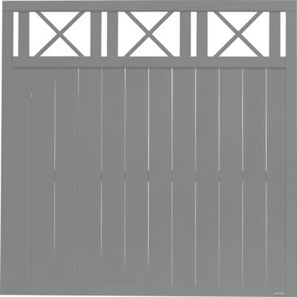 Zaun Hauptelement Konsta Provence 180 x 180 cm basaltgrau Produktbild 