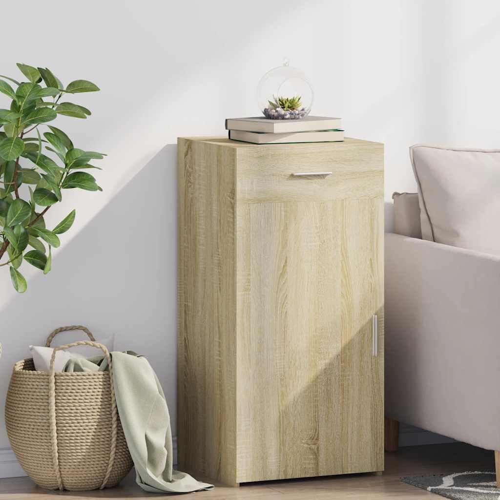 vidaXL Príborník Sonoma dub 45x42,5x93 cm Materiál na báze Obrázok produktu 