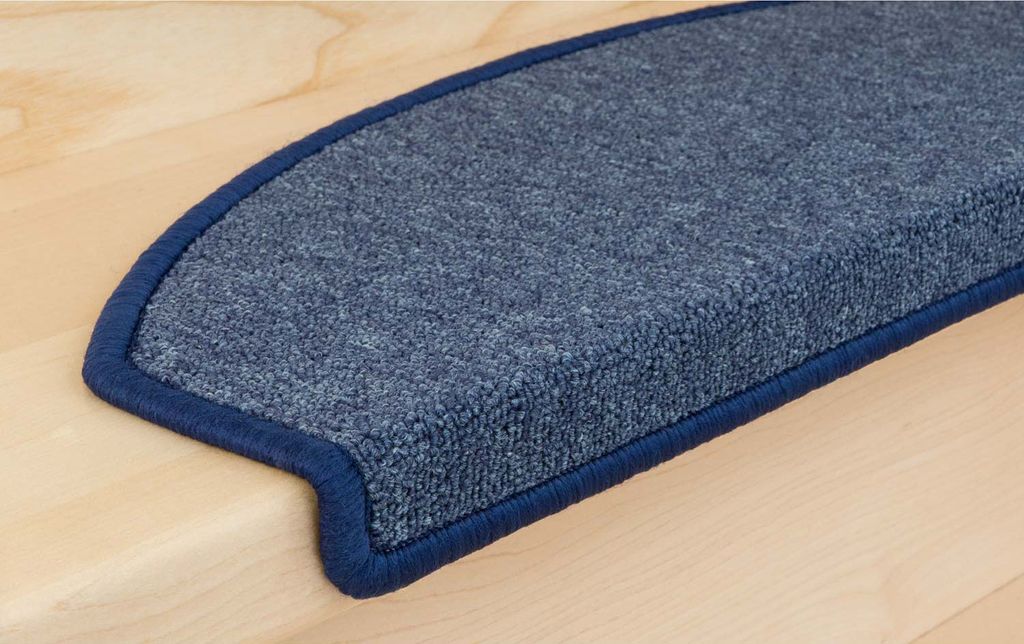 Stufenmatten Ariston Halbrund 65x24cm Trittfläche Blau 18 Stück
