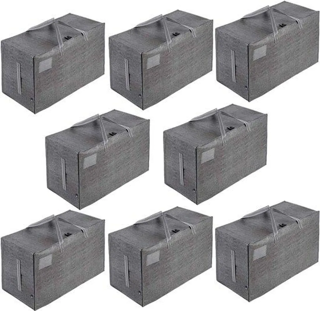 Carton de déménagement robuste 102L gris grand format ultra résistant