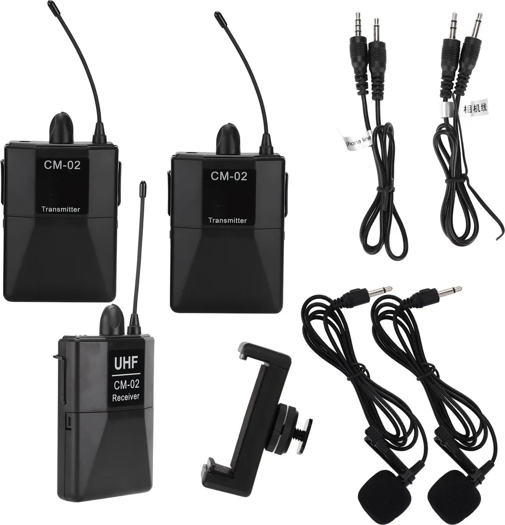 Microphone sans fil pour interview reflex et capture d'appels 16 CH - 6