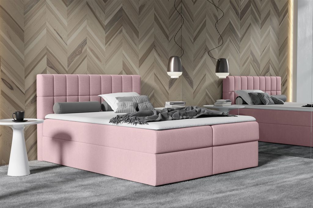Boxspringbett Schlafzimmerbett GRACE 120x200cm in div. Farbvarianten