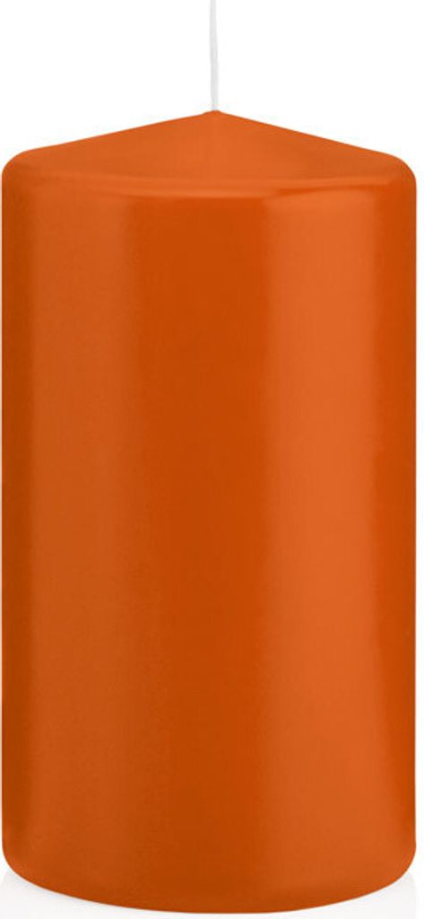 Stumpenkerzen Aprikose 130 x Ø 68 mm, 12 Stück, russarm, tropffrei