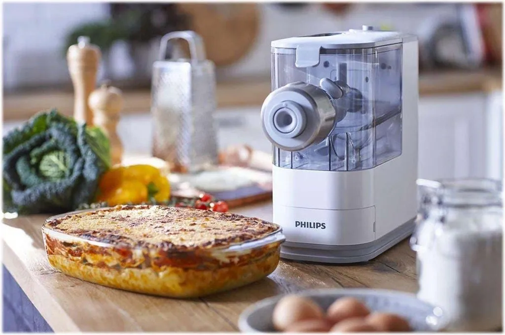 Philips Viva HR2345/19 Machine à pâtes compacte 150W avec 4 disques inclus