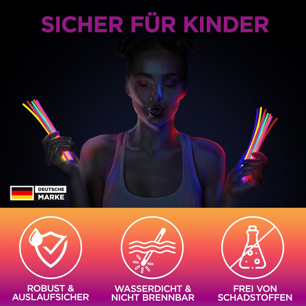 50x Knicklichter Party Set - Knicklichter Kinder  - Produktbild 6