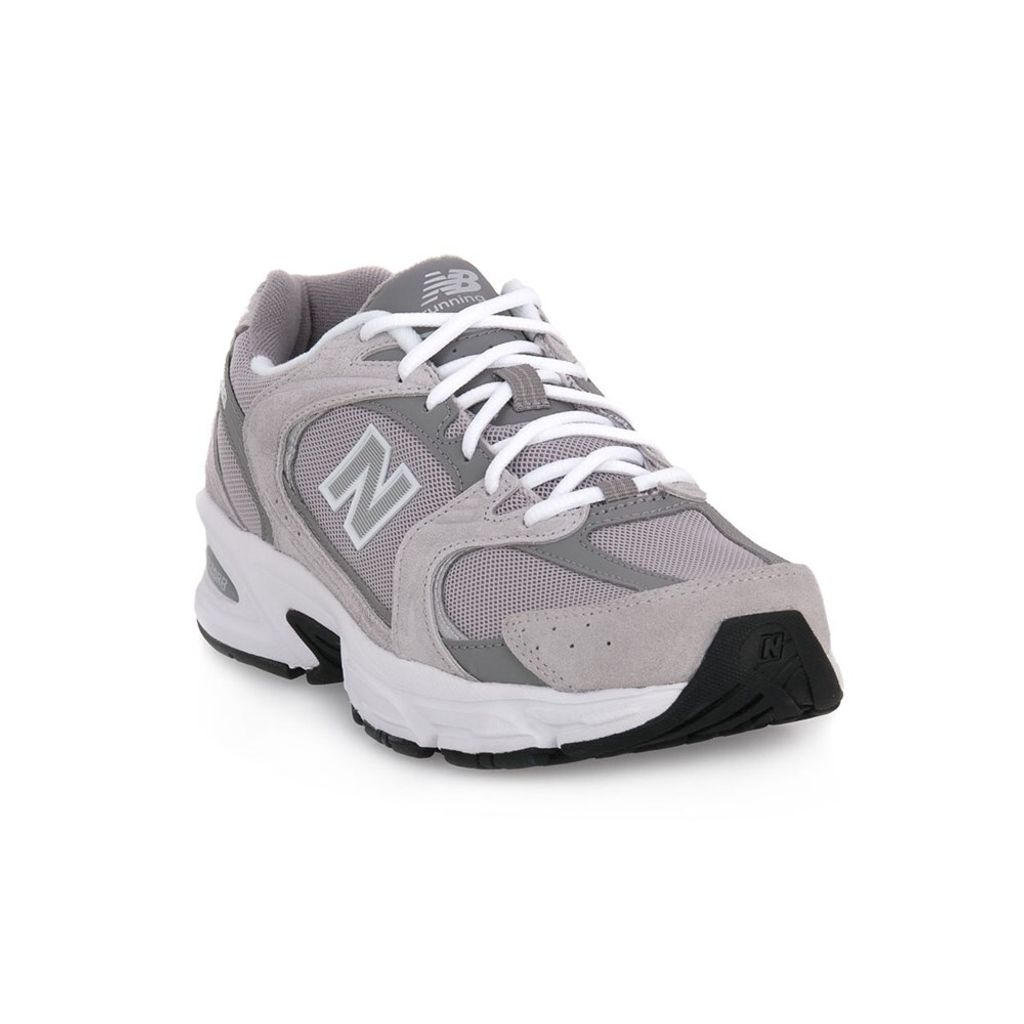 A single New Balance sneaker is shown from a diagonal angle against a white background.
