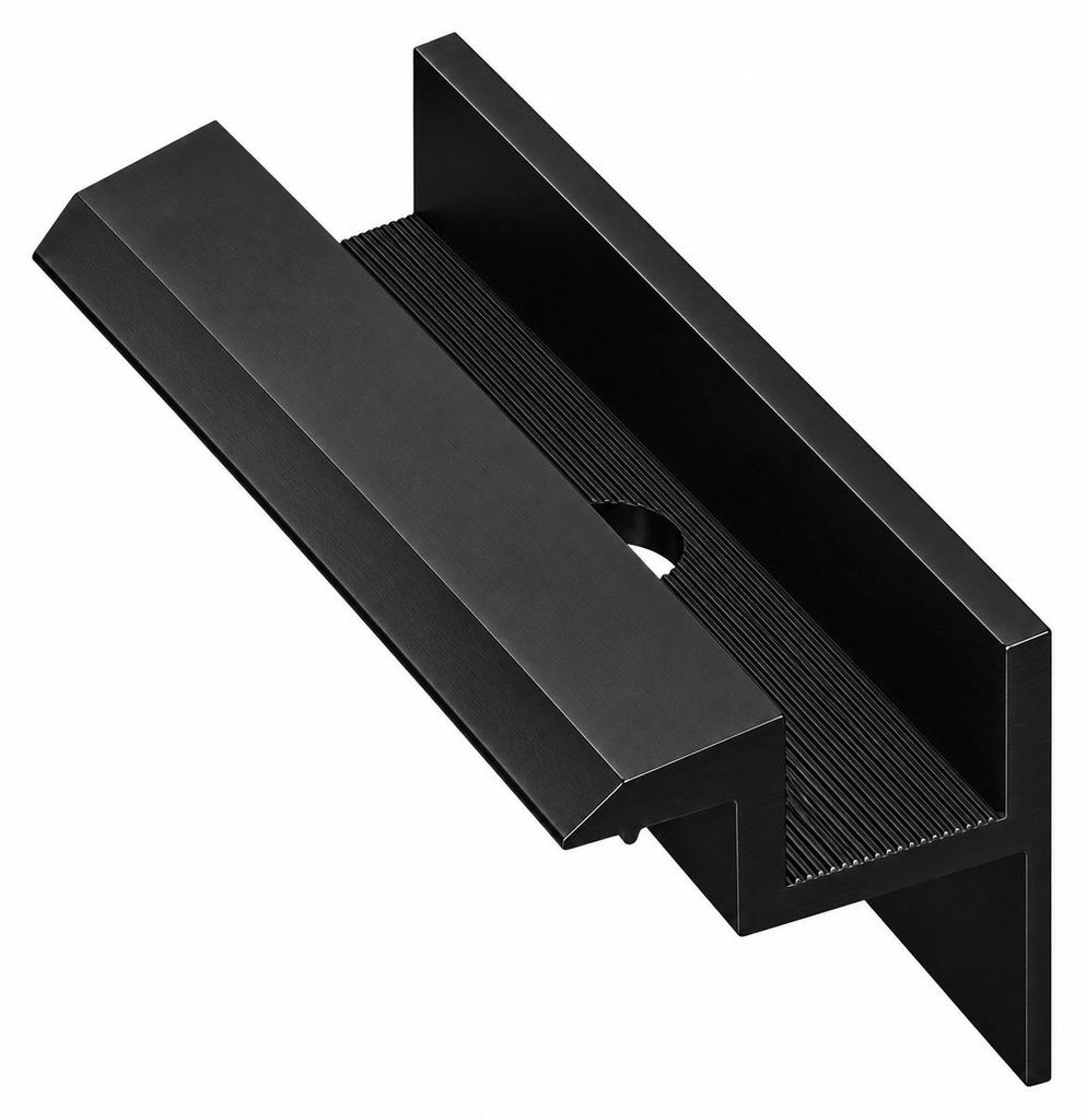 Endklemme schwarz für 30mm Solarmodul Aluminium Produktbild 