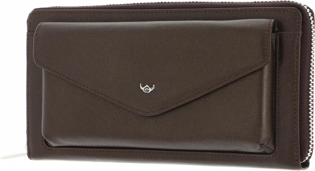 Portafoglio Golden Head Valencia Bronze Marrone con Cerniera e RFID