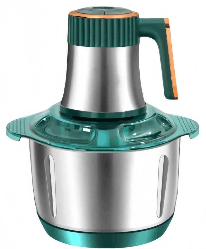 Küchenmaschine - Fleischwolf/Gemüseschneider/Mixer - 5 l Schüssel - Edelstahl - Multifunktion - Grün