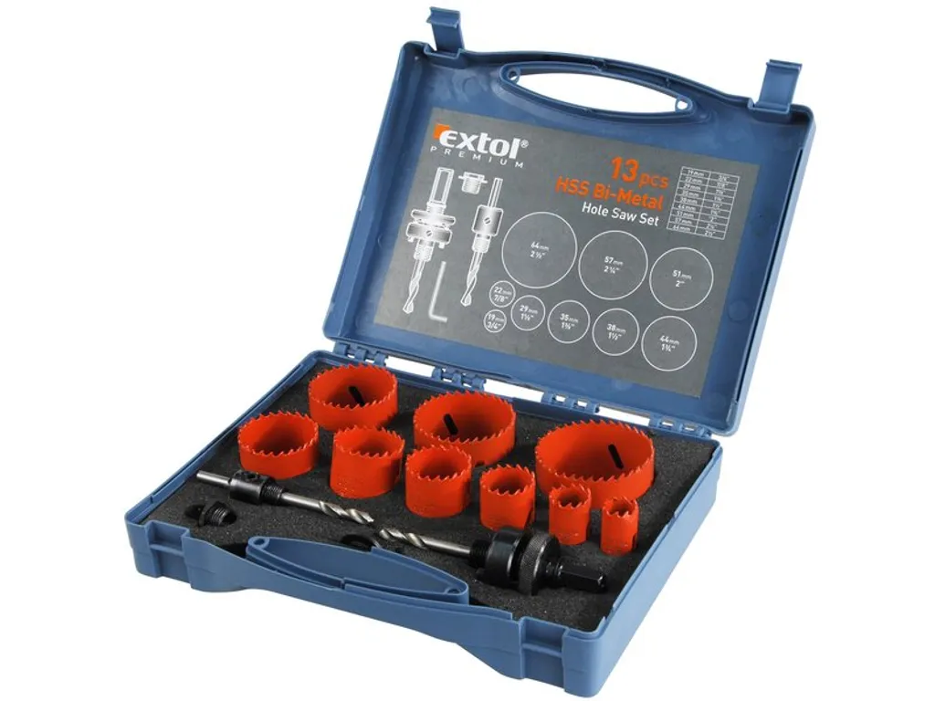 Scie cloche pour boîtier électrique et spot encastrable HSS 9pcs