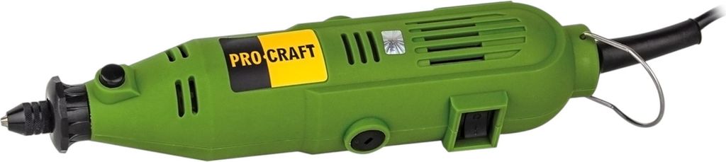 Procraft PG400 Geradschleifer 130 Watt 3,2 mm + Zubehör Set + Koffer
