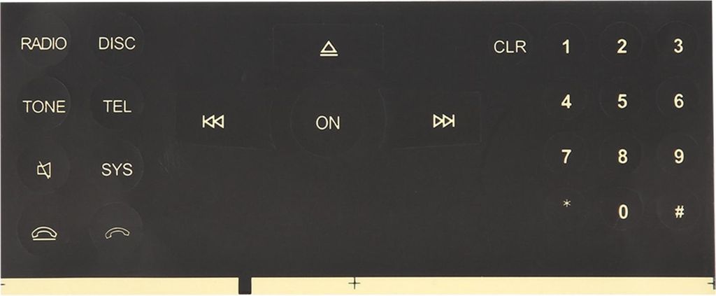 Autoradio CD Taste Aufkleber Abziehbilder für Mercedes Benz 2008-2014 Autozubehör