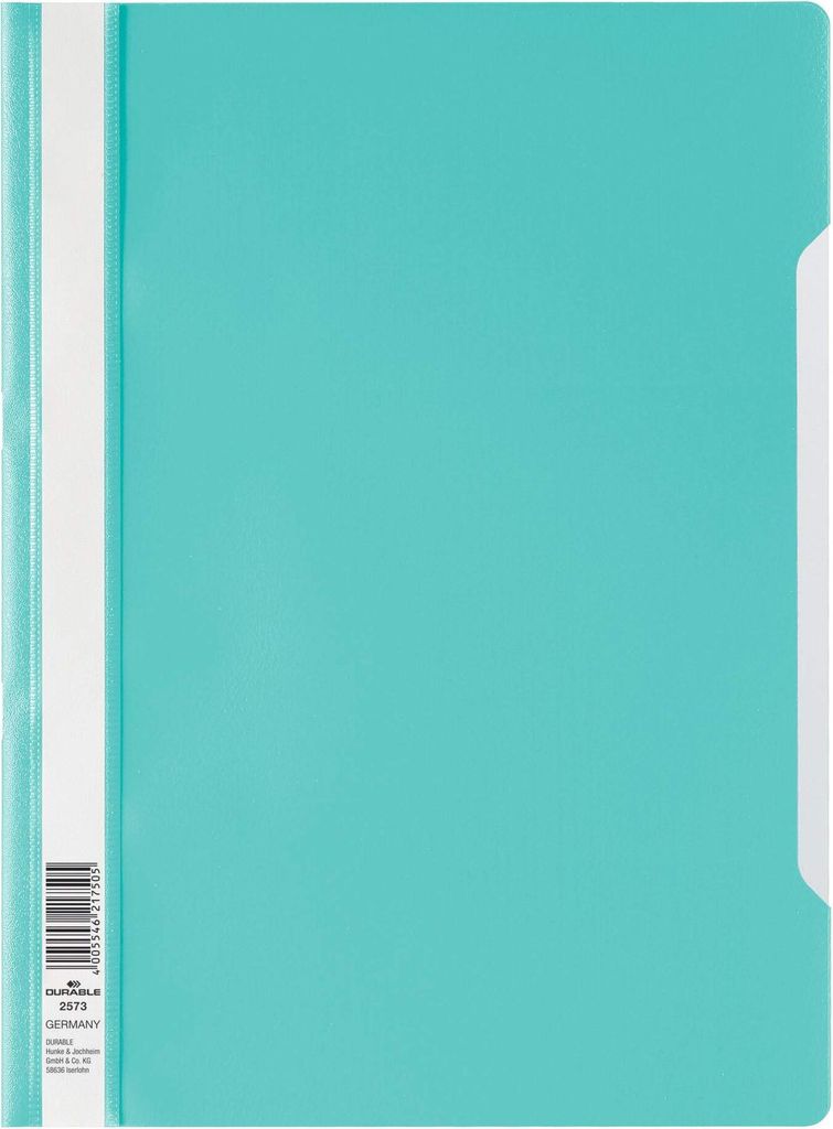 DURABLE Sichthefter A4, Pckg. à 25, 252320 türkis