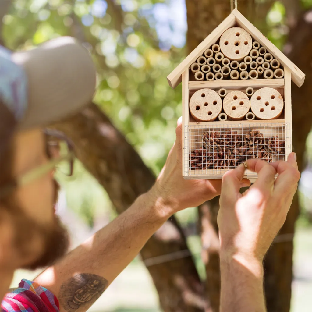 Hôtel pour Insectes de Jardin - Kit de Pollinisation pour le Potager - 5