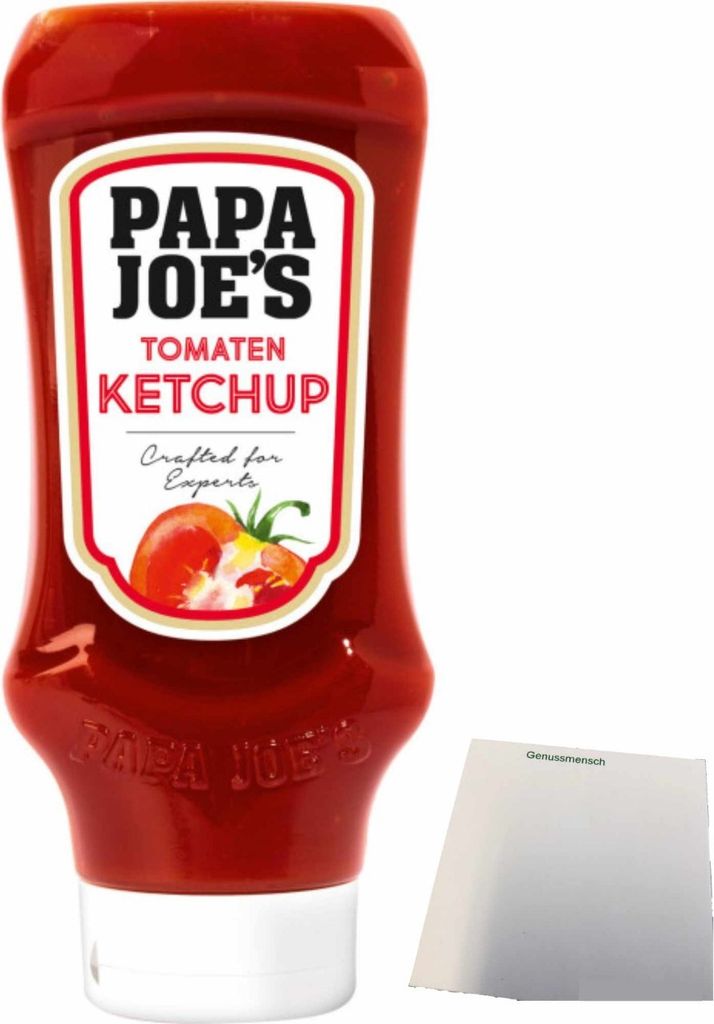 Edeka Papa Joe´s Tomaten Ketchup 50% wenig Zucker (500ml) + Produktbild 