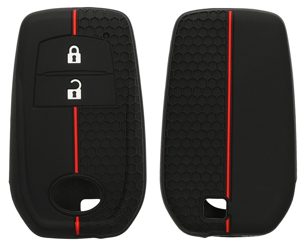 kwmobile Schlüsselhülle für Toyota 2/3 Button Aygo Yaris Cross RAV4 GR 2020-2024 Hülle - Autoschlüssel Schlüssel Hülle aus Silikon - Schlüs...