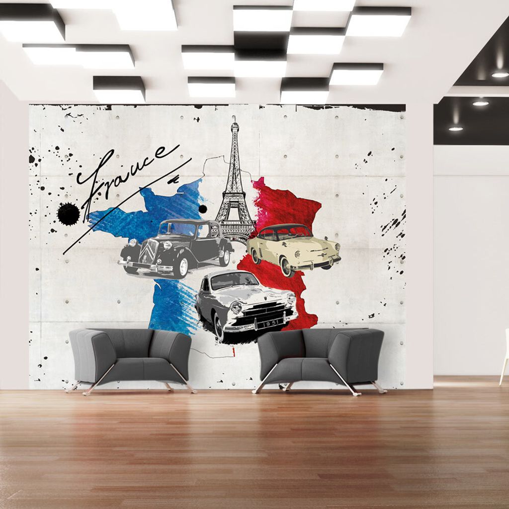 Basera Fototapete Weltkartenmotiv 10040910-1, Vliestapete, 200x154 cm